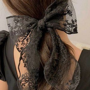 Mesh Bow Hair Clip